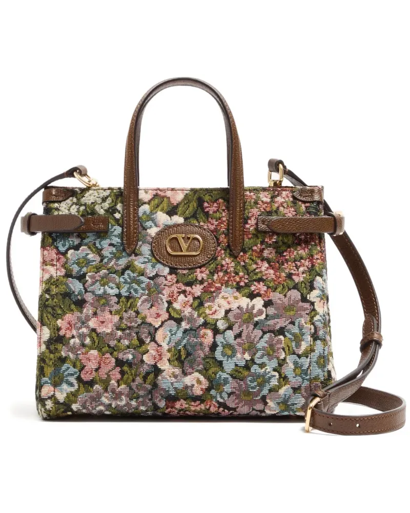 Valentino Garavani Kleiner Antives Tote Bag - Braun Braun