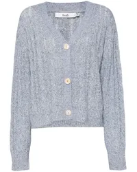 b+ab Cardigan mit Zopfmuster Blau