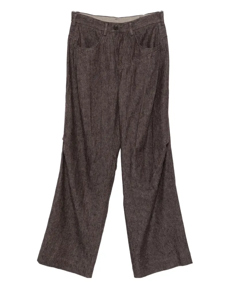 Ziggy Chen Hose mit Abnähern - Braun Braun
