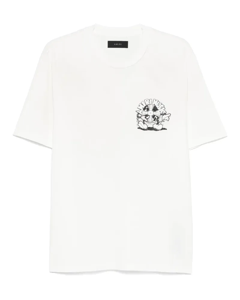 Amiri Music Record T-Shirt - Nude Nude