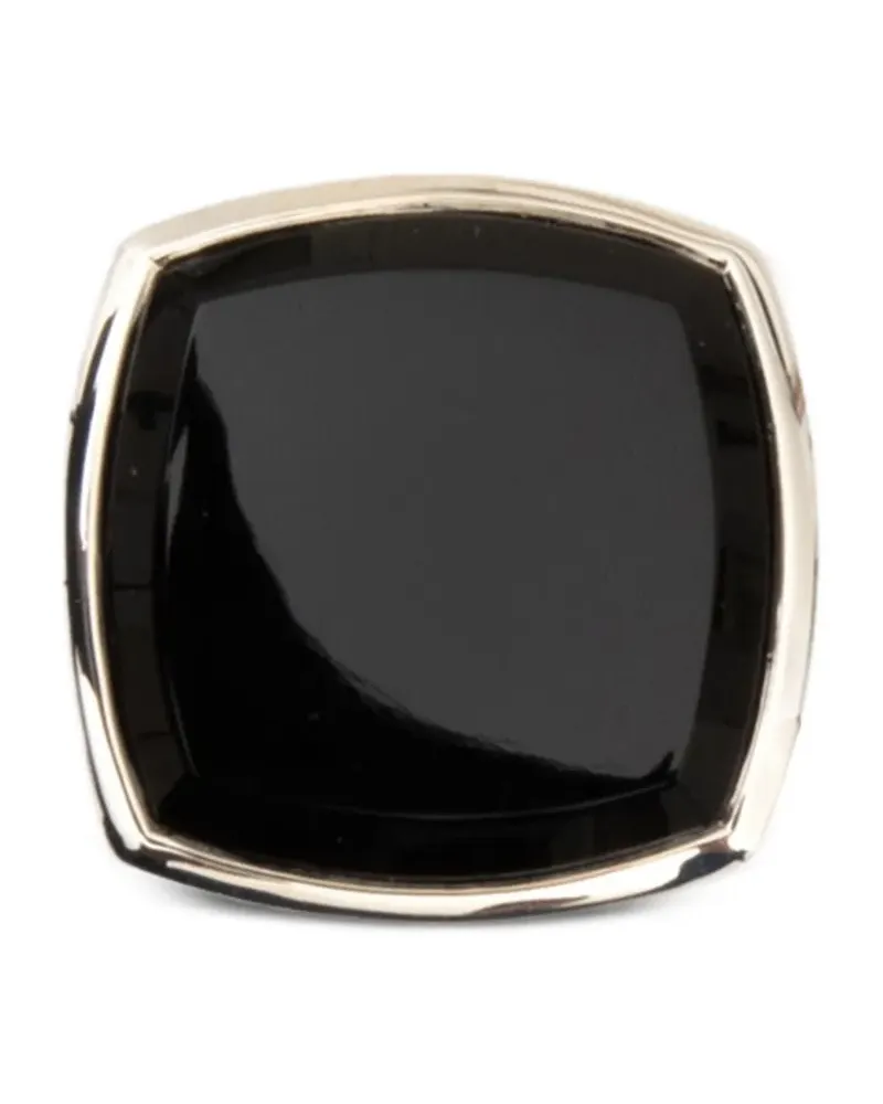 Tom Wood Ring mit eckigem Schmuckstein - Silber Silber