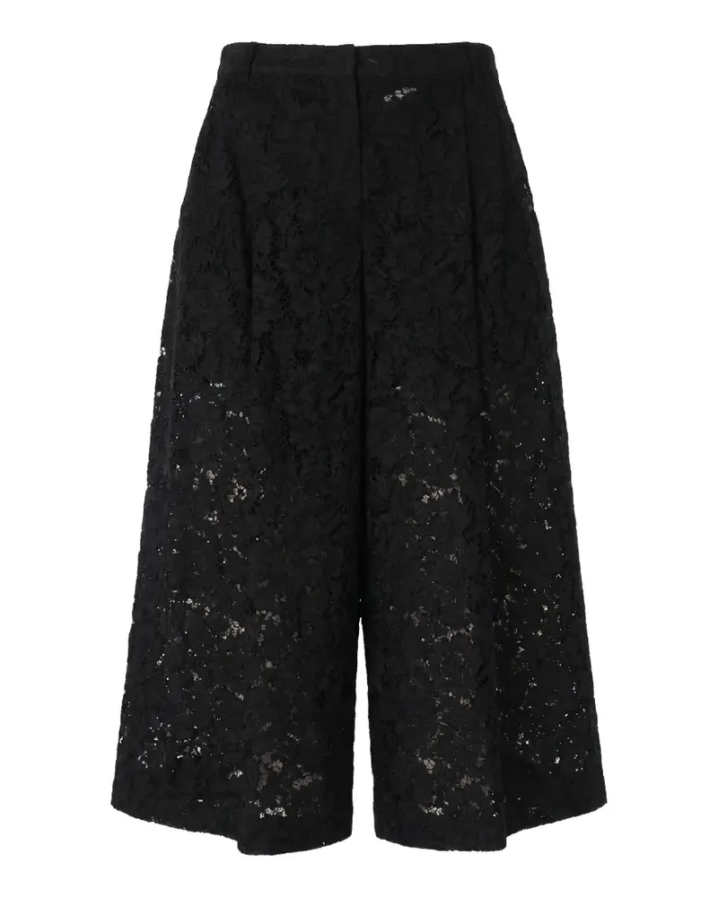 Valentino Garavani Weite Hose mit Spitze - Schwarz Schwarz