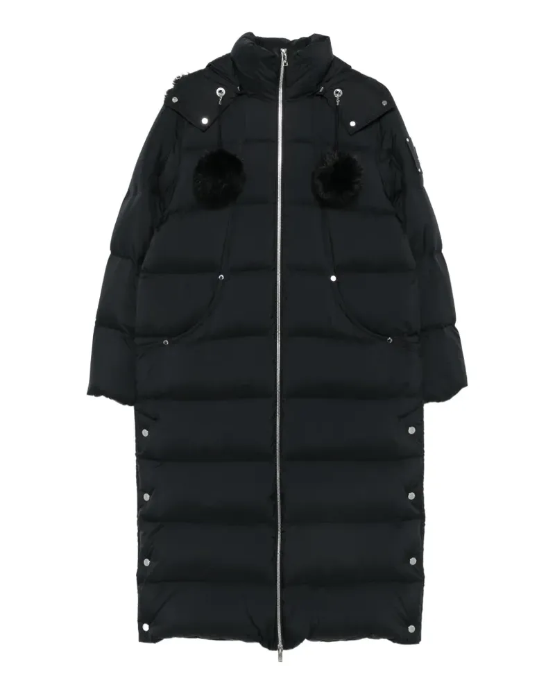 Moose Knuckles Everest Steppmantel mit Pompon - Schwarz Schwarz