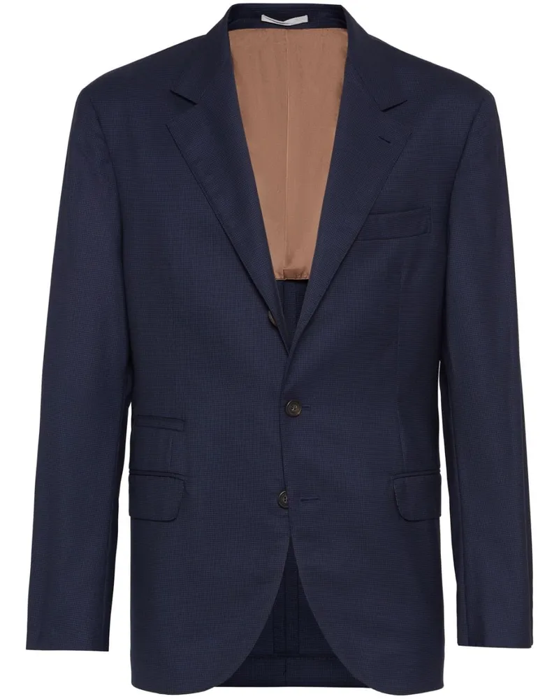 Brunello Cucinelli Einreihiges Sakko - Blau Blau