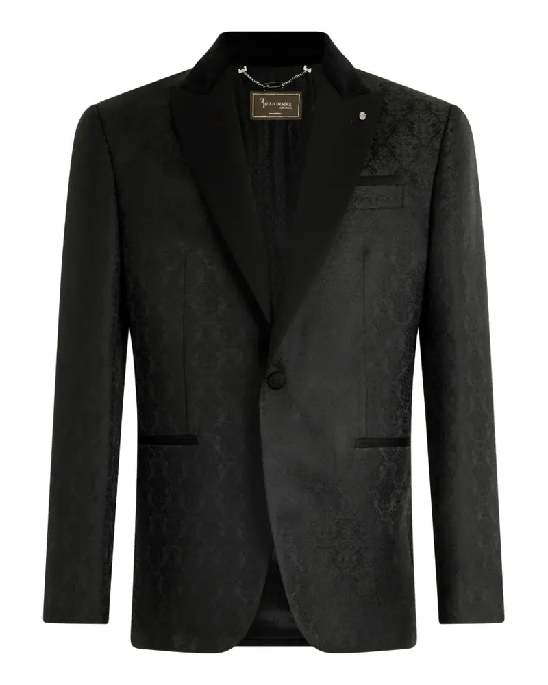 Billionaire Jacquard-Blazer aus Brokat - Schwarz Schwarz