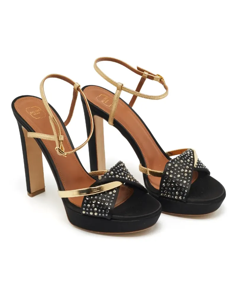 Malone Souliers Lauren Sandalen mit Strass - Schwarz Schwarz