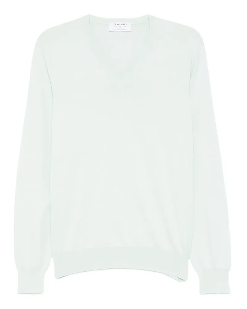 Gran Sasso Pullover mit V-Ausschnitt - Grün Grün