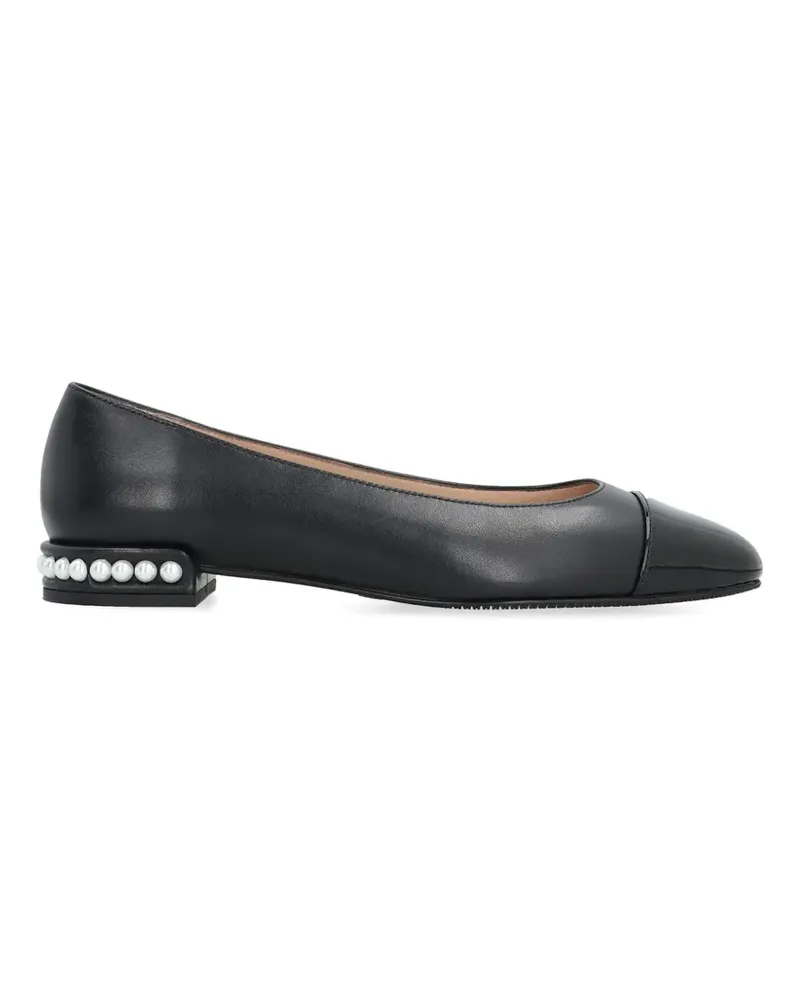 Stuart Weitzman pearl round ballet flat - Schwarz Schwarz