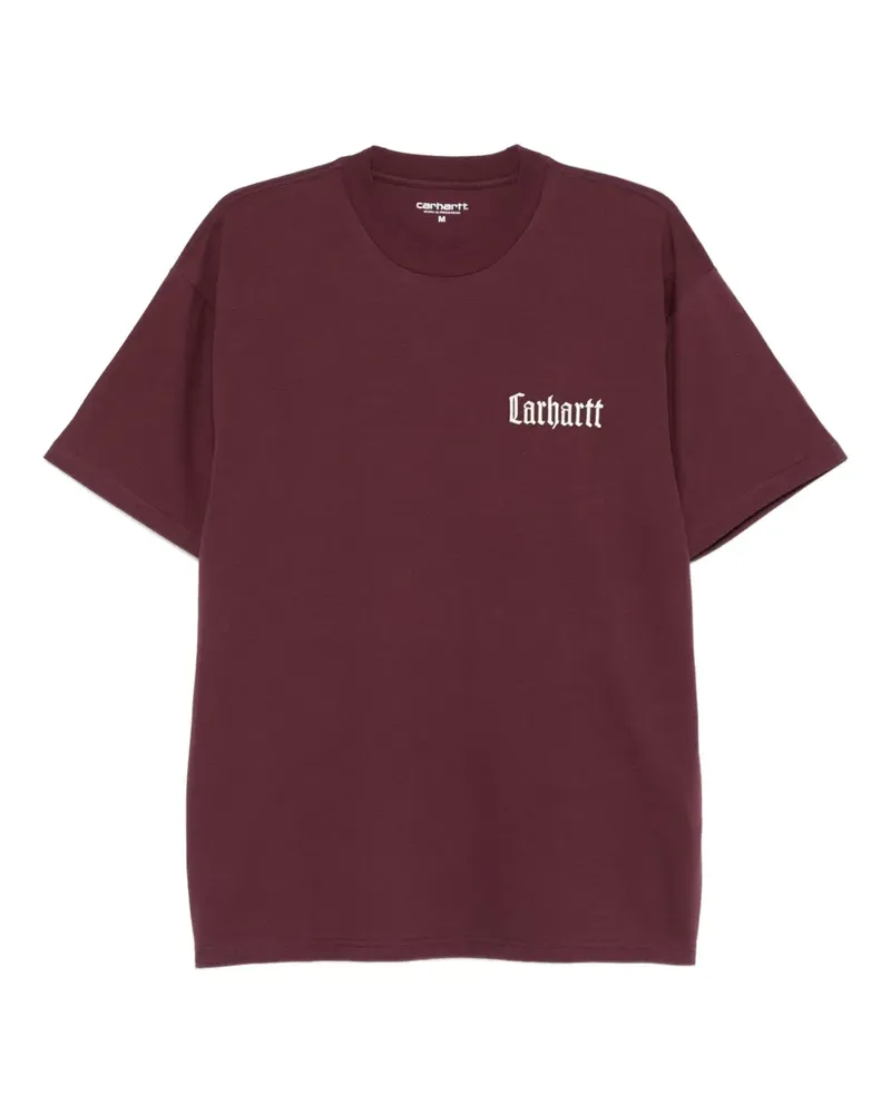 Carhartt WIP T-Shirt mit Logo-Stickerei - Rot Rot