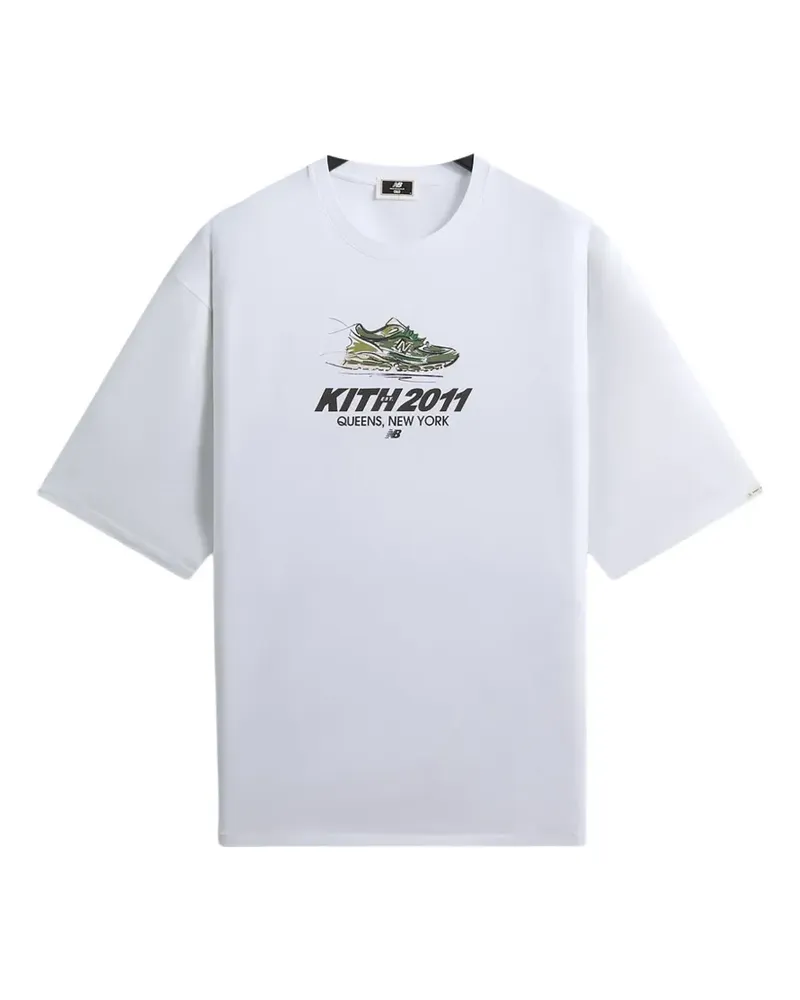 KITH T-Shirt mit Balance-Print - Weiß Weiß