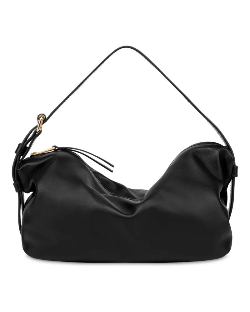 Moschino Tie Me Schultertasche - Schwarz Schwarz