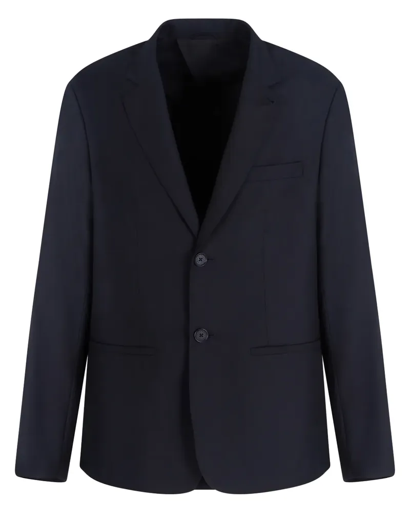 Armani Exchange Einreihiges Sakko mit fallendem Revers - Blau Blau