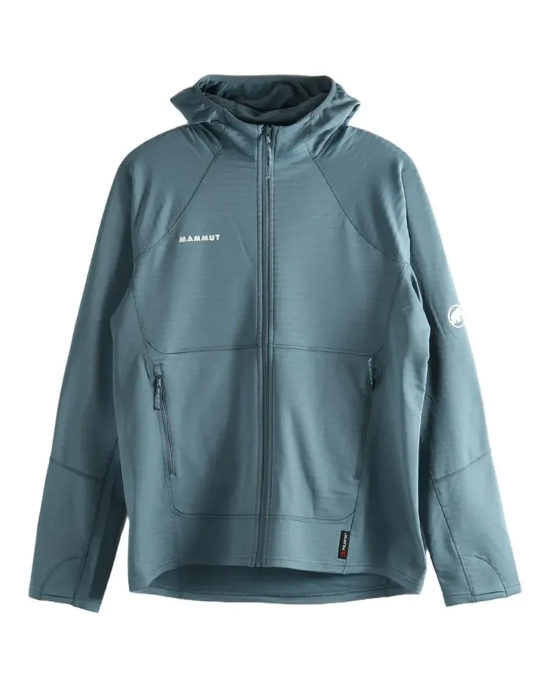 Mammut waffle-knit hooded jacket - Blau Blau