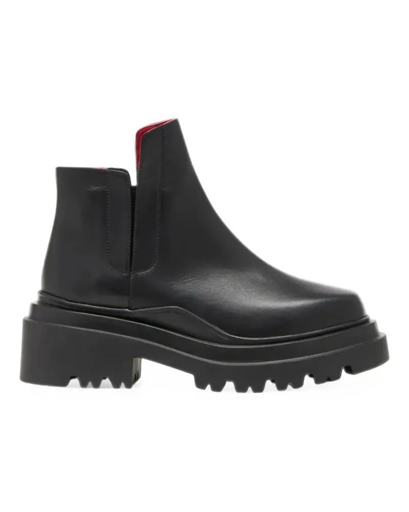 PLAN C Stiefeletten mit dicker Sohle - Schwarz Schwarz