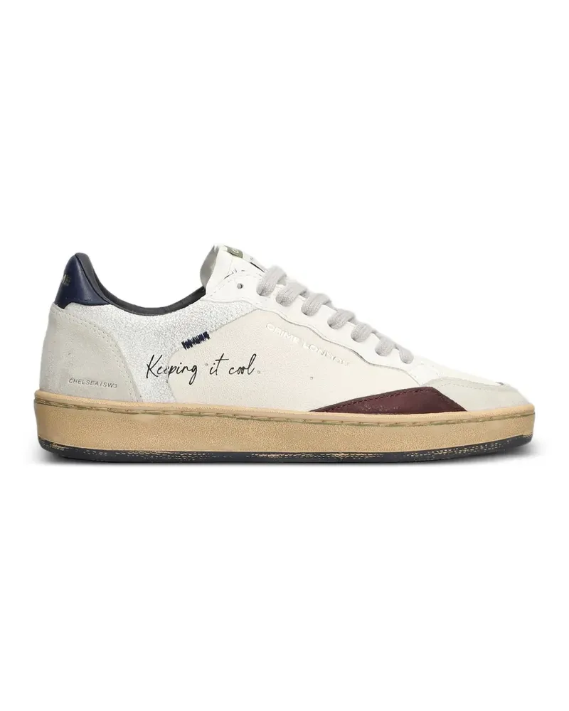 Crime Chelsea Sneakers mit Logo - Weiß Weiß