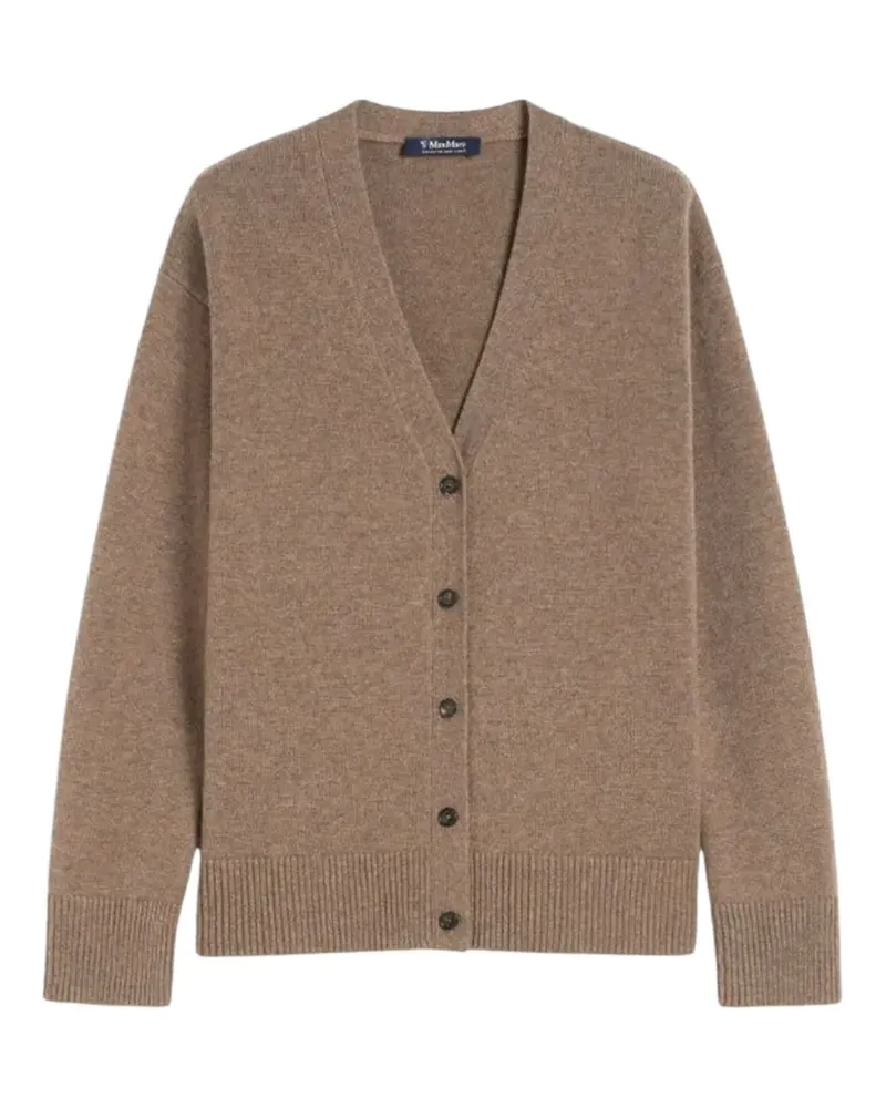 Max Mara Max Mara Geknöpfter Cardigan mit V-Ausschnitt - Braun Braun