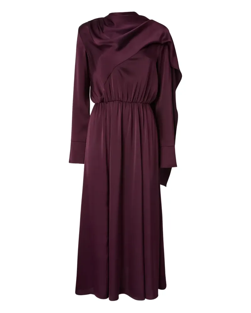 Pinko Kleid mit drapiertem Ausschnitt - Violett Violett