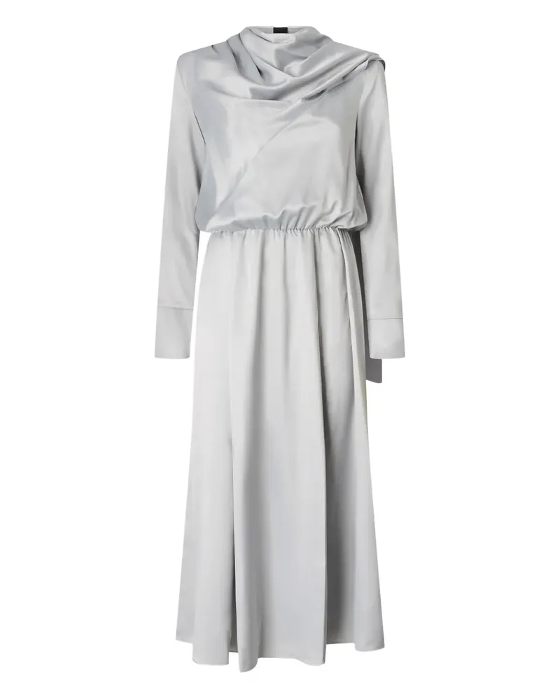 Pinko Kleid mit drapiertem Ausschnitt - Grau Grau