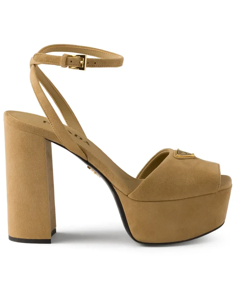 Prada Sandalen mit Plateausohle 115mm - Braun Braun