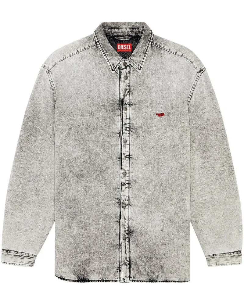 Diesel D-Flaim Jeanshemd - Grau Grau