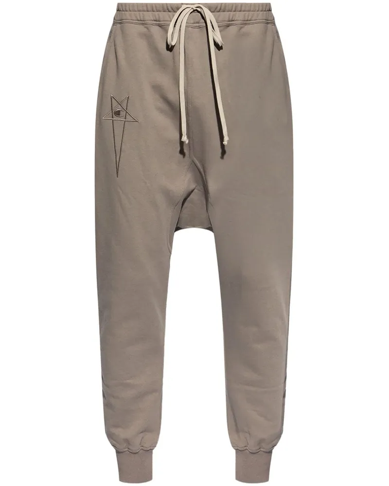 Rick Owens Jogginghose mit Logo-Stickerei - Grau Grau