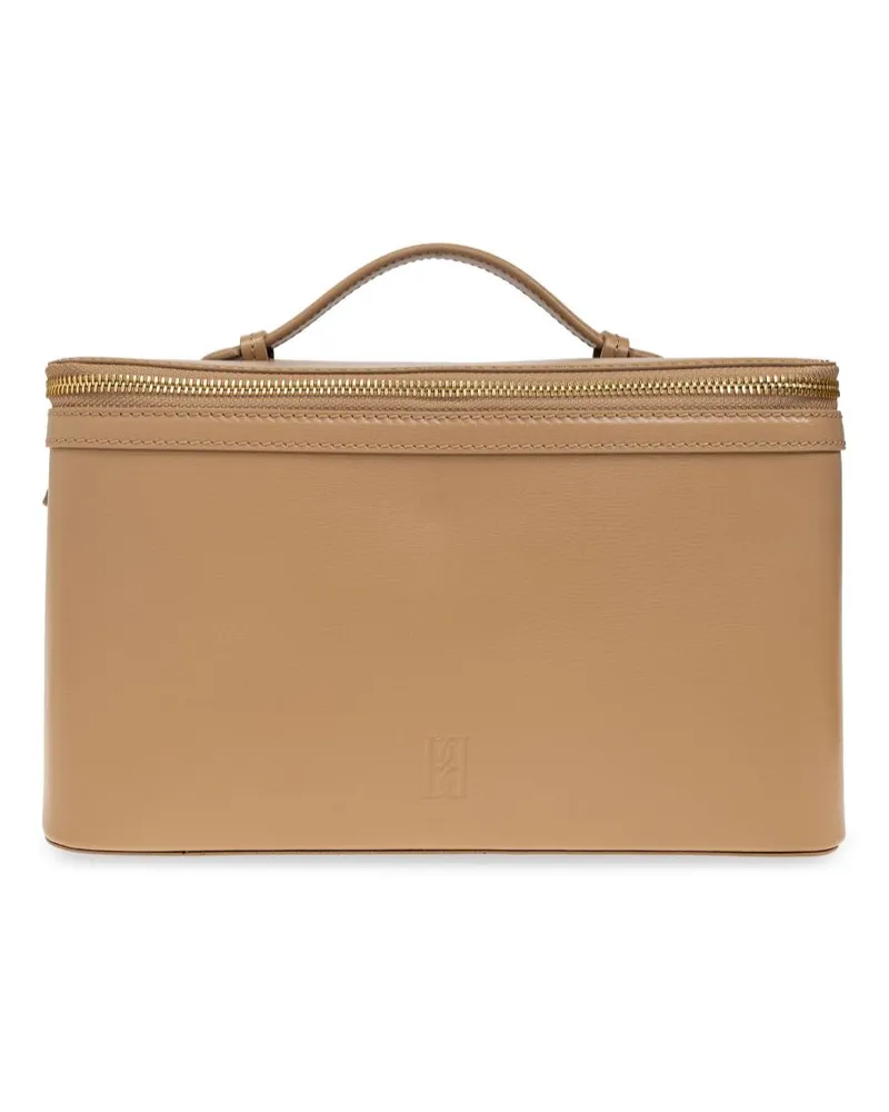 By Malene Birger Kosmetiktasche mit Logo - Braun Braun