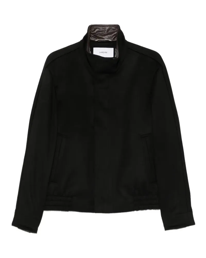 LARDINI high-neck zip-up jacket - Schwarz Schwarz