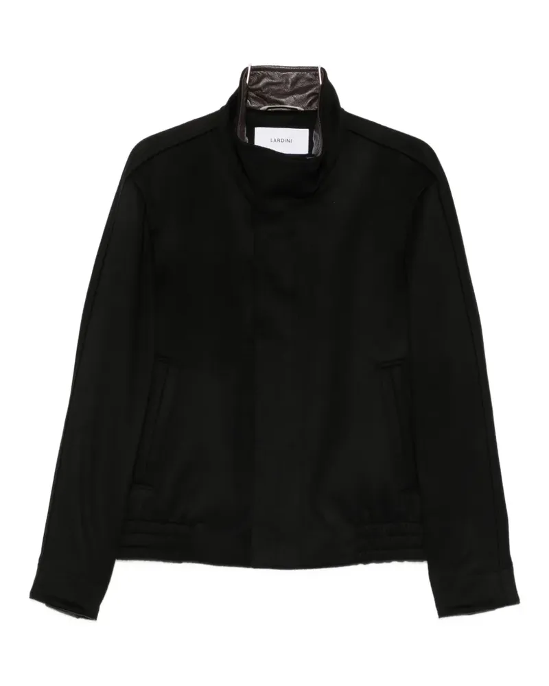 LARDINI high-neck zip-up jacket - Schwarz Schwarz