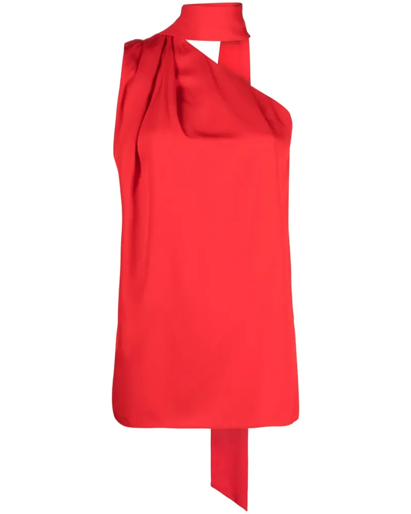 Stella McCartney Asymmetrisches Neckholder-Top - Rot Rot