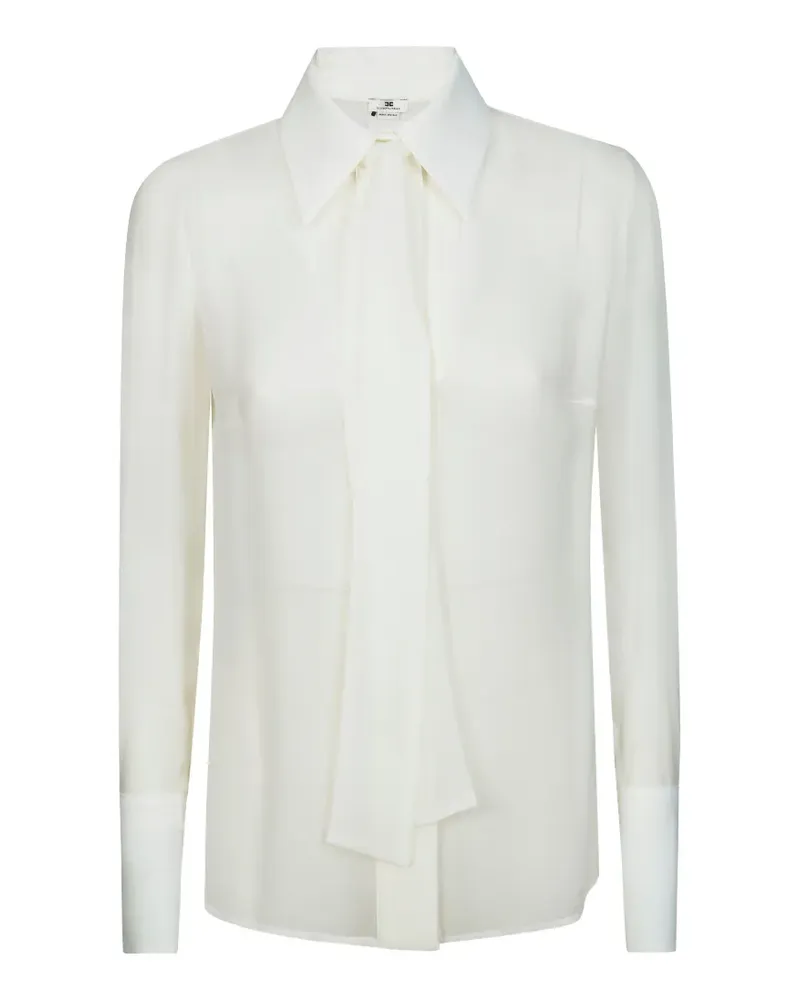 Elisabetta Franchi tie shirt - Weiß Weiß