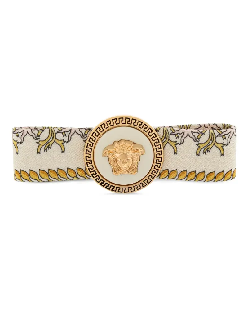 Versace Haarspange mit Medusa - Weiß Weiß