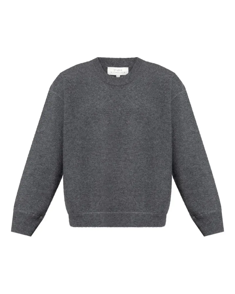 Studio Nicholson round-neck wool sweater - Grau Grau
