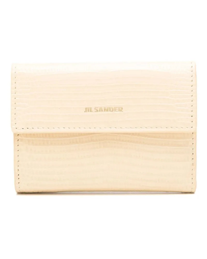 Jil Sander Portemonnaie mit Logo-Stempel - Gelb Gelb