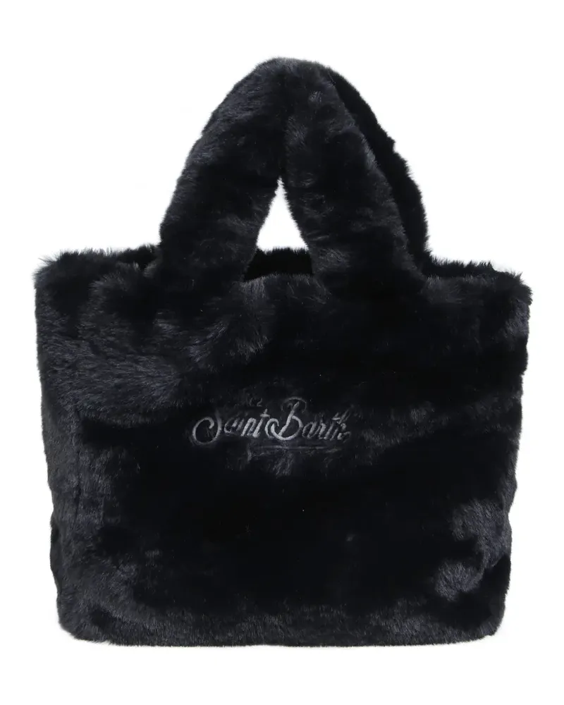 MC2 Saint Barth mini Vanity faux-fur tote bag - Schwarz Schwarz