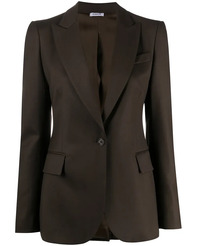 P.A.R.O.S.H. P.A.R.O H. Blazer mit Taschen - Braun Braun