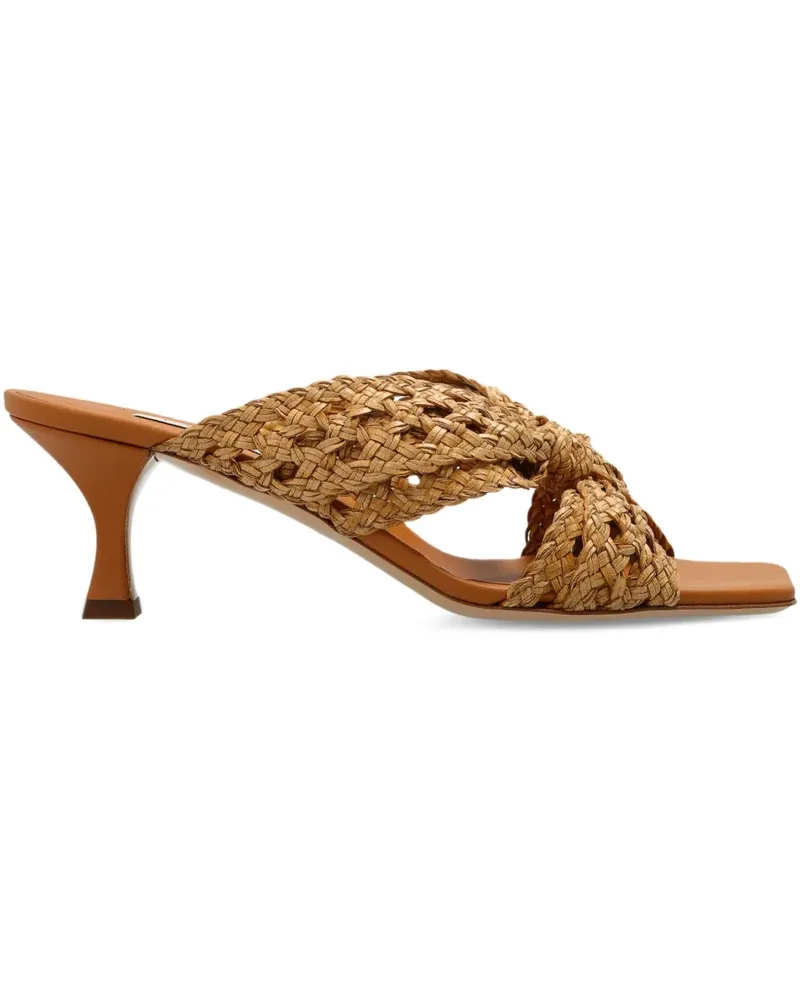 Casadei Gewebte Mules - Nude Nude