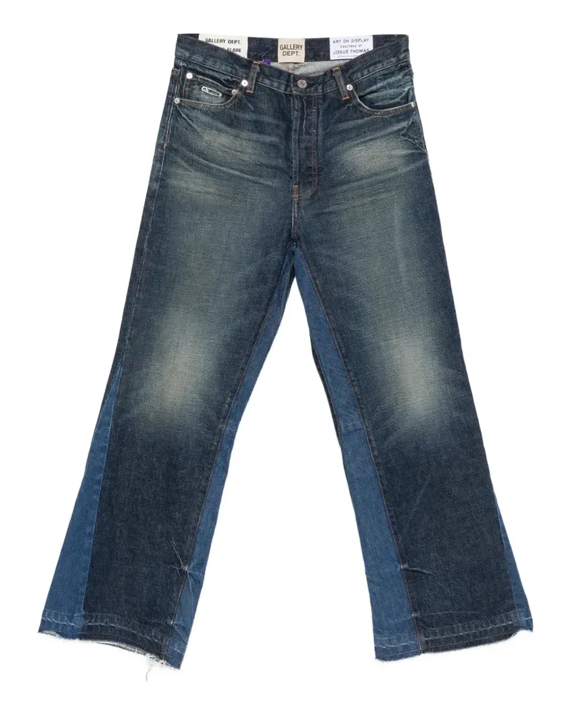 GALLERY DEPT. belt-loop logo-patch jeans - Blau Blau