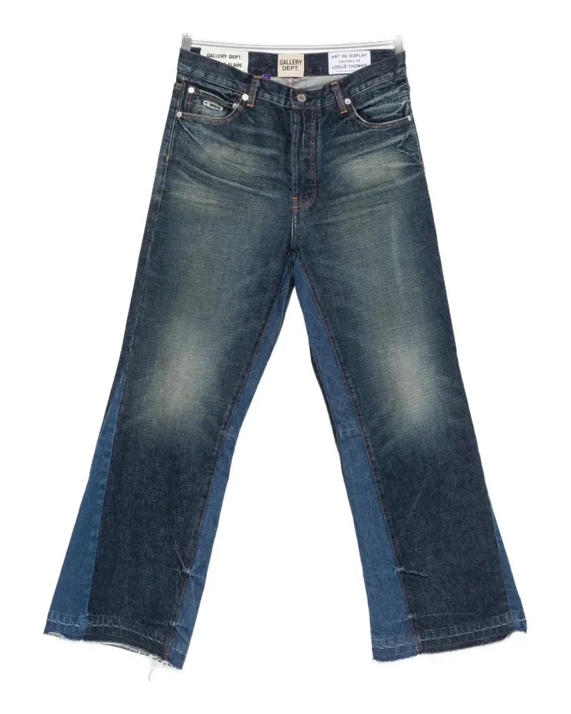 GALLERY DEPT. belt-loop logo-patch jeans - Blau Blau