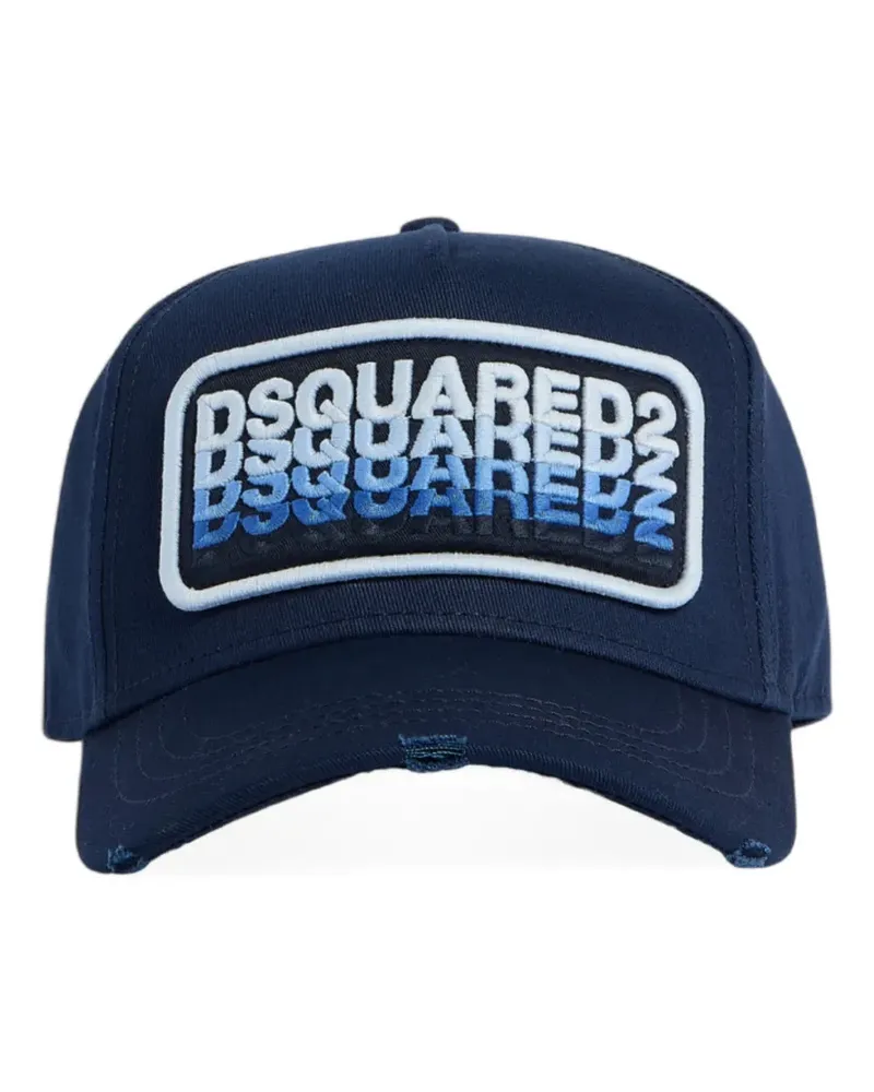 Dsquared2 logo-embroidered baseball cap - Blau Blau
