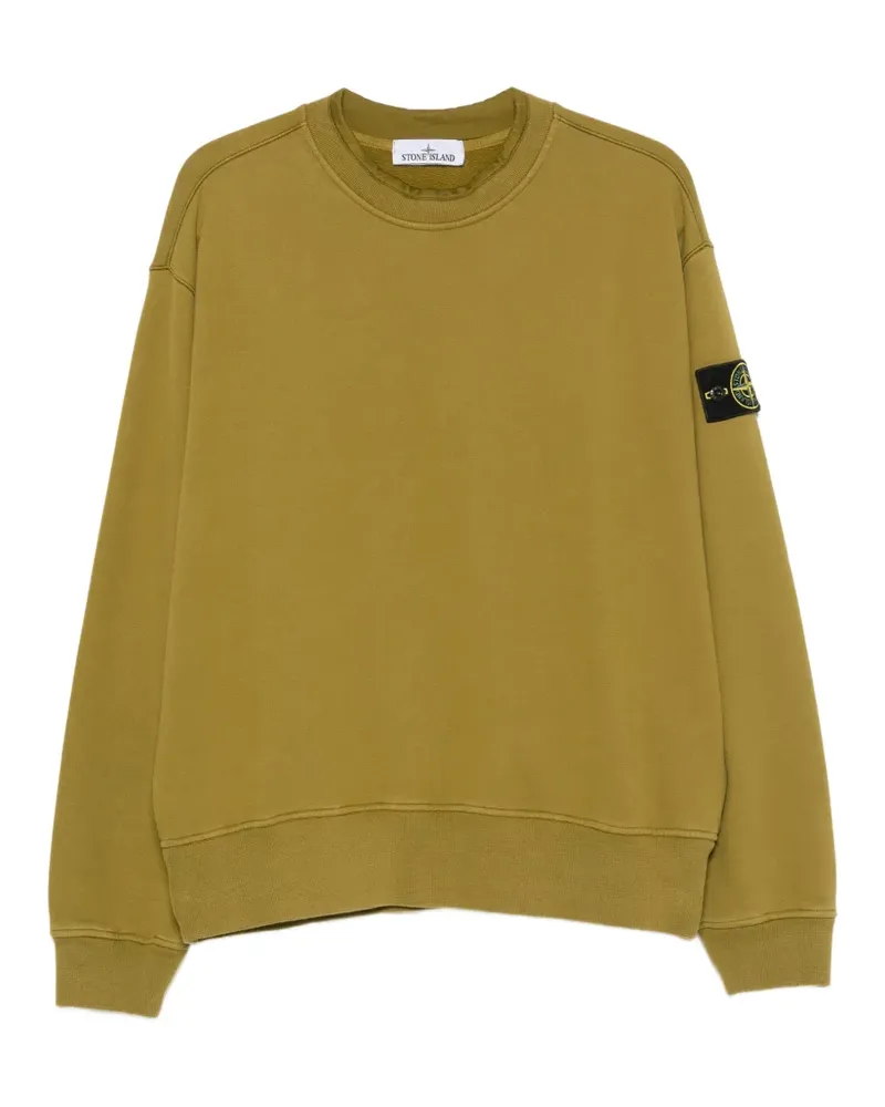 Stone Island Sweatshirt mit Logo-Patch - Grün Grün