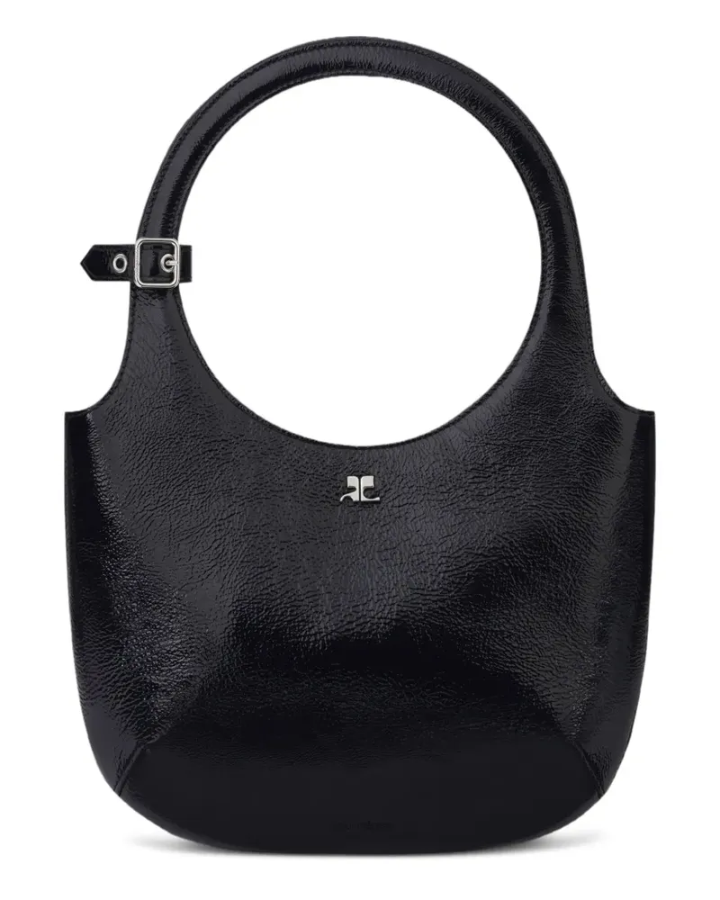 Courrèges Holy Tote Bag mit Naplack-Schnalle - Schwarz Schwarz