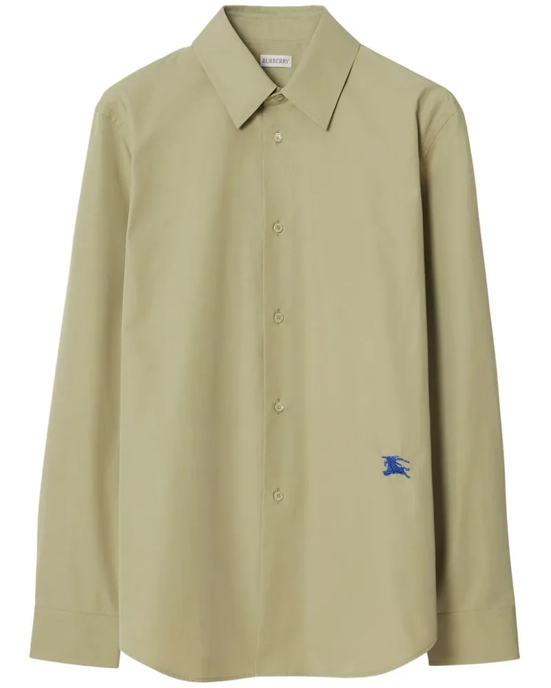 Burberry T-Shirt mit Equestrian Knight-Motiv - Grün Grün