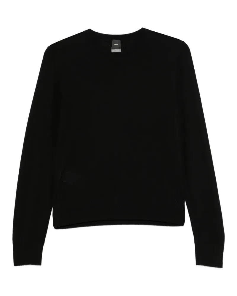 Pinko Lourdes Pullover mit rundem Ausschnitt - Schwarz Schwarz