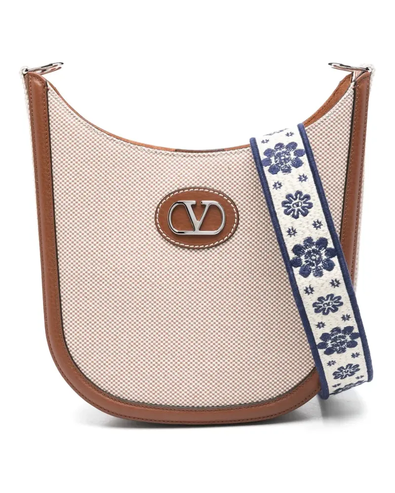 Valentino Garavani VLogo Signature Schultertasche - Nude Nude