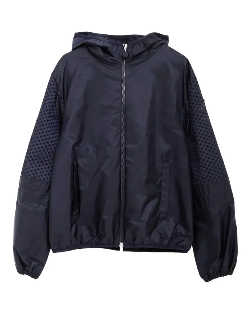 Moncler geometric perforations zelkova jacket - Blau Blau