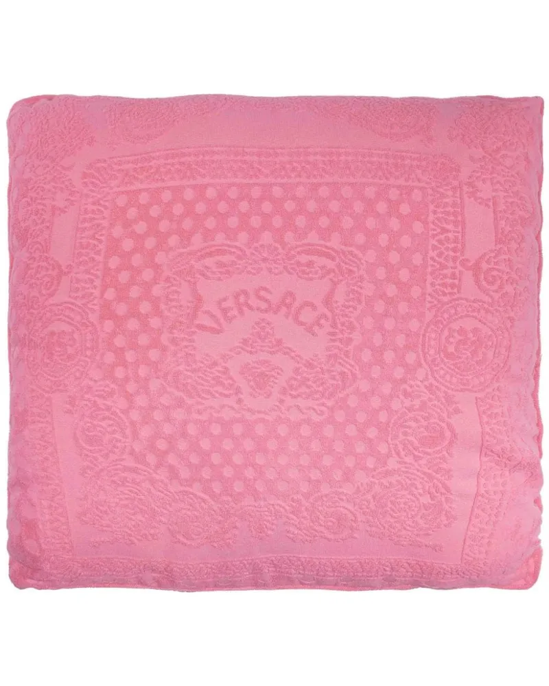 Versace La Vacanza Kissen mit Logo-Stickerei - Rosa Rosa