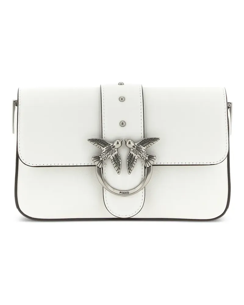 Pinko Schultertasche mit Nieten - Weiß Weiß