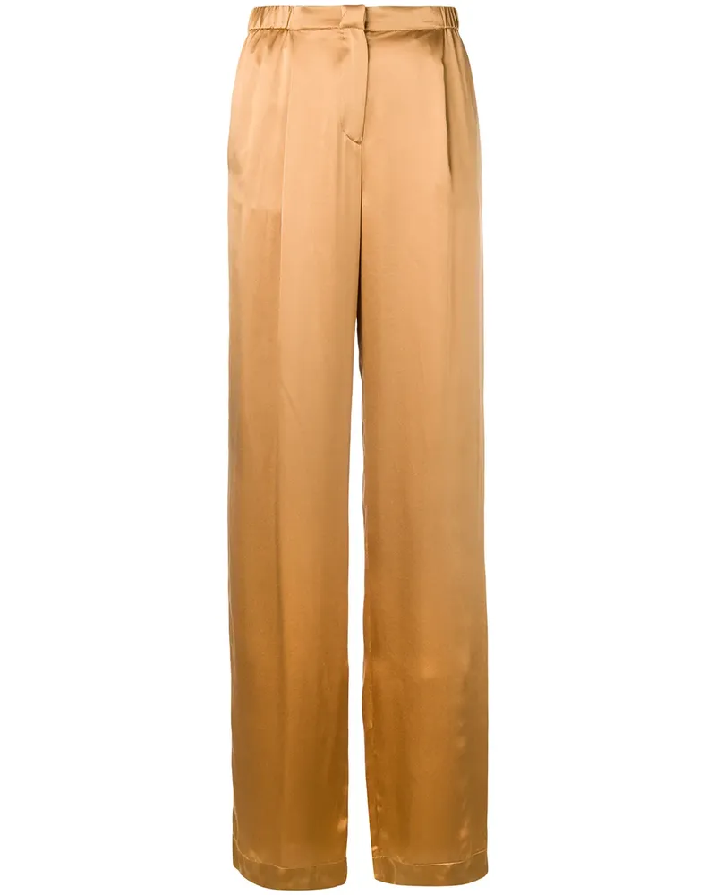 Alberta Ferretti Hose mit weitem Bein - Nude Nude