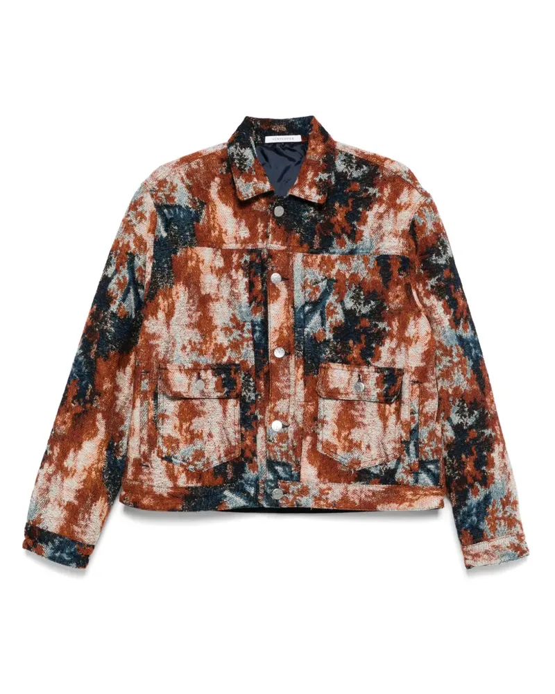 Sunflower Hemdjacke mit abstraktem Print - Braun Braun