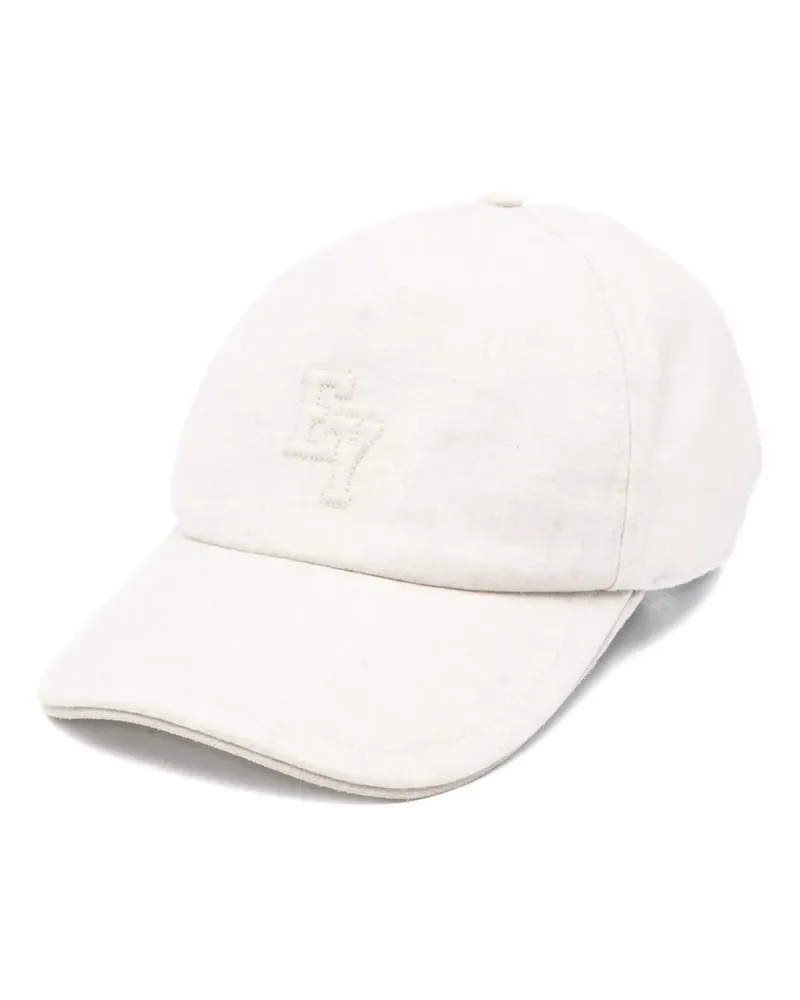 Eleventy Baseballkappe mit Logo-Stickerei - Nude Nude